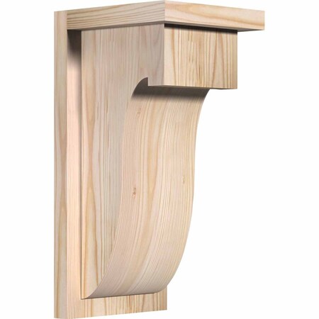 Ekena Millwork Del Monte Smooth Corbel w/Backplate, Douglas Fir, 7 1/2"W x 8"D x 16"H COR08X08X16DEL01SDF